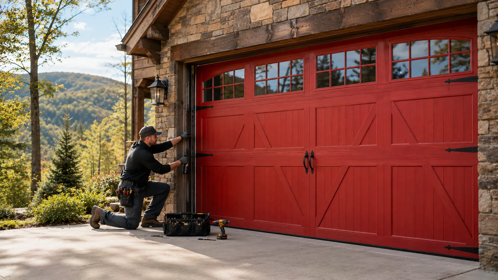 Garage door work on a home in Temecula