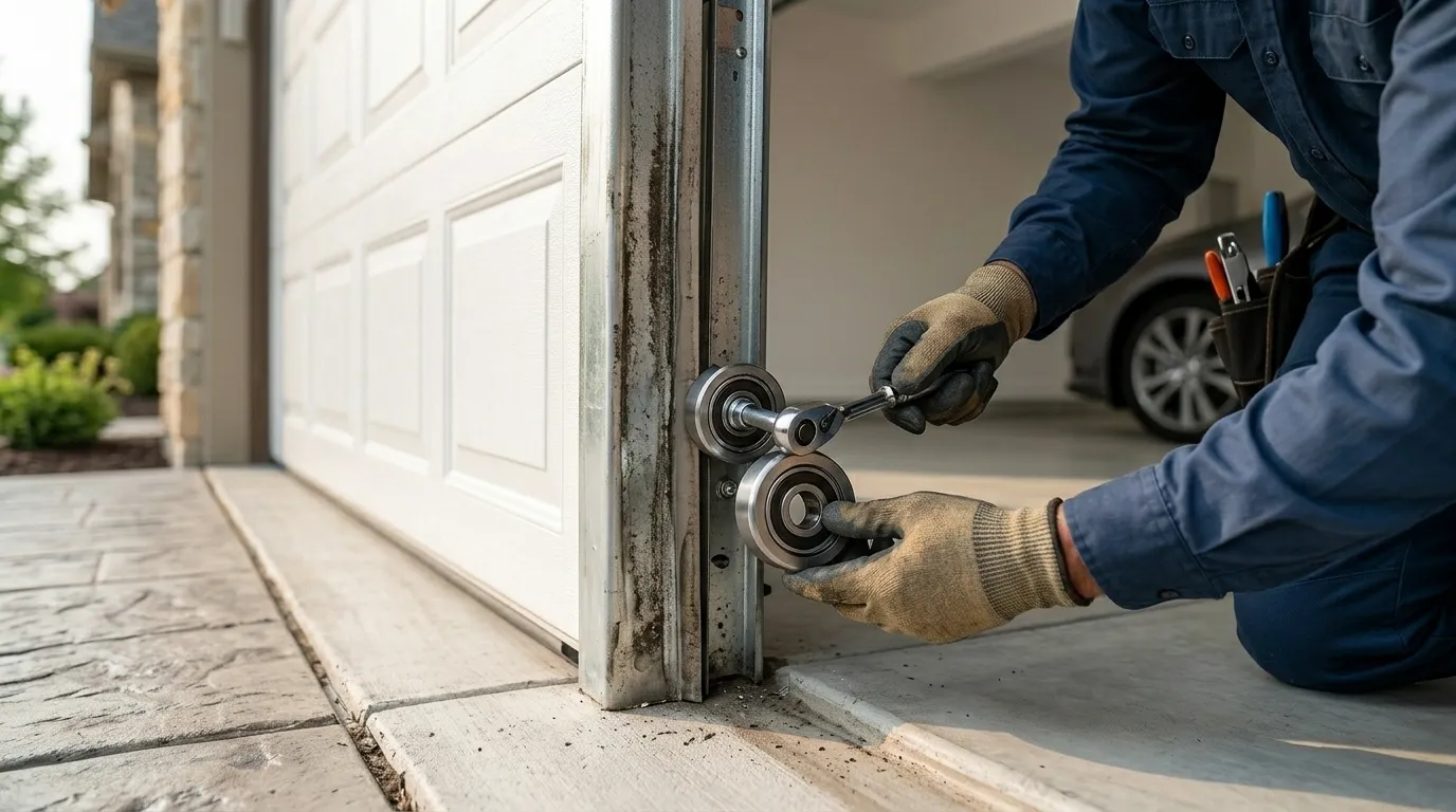 Roller Replacement for Rainbow's 1970s Garage Doors in Temecula